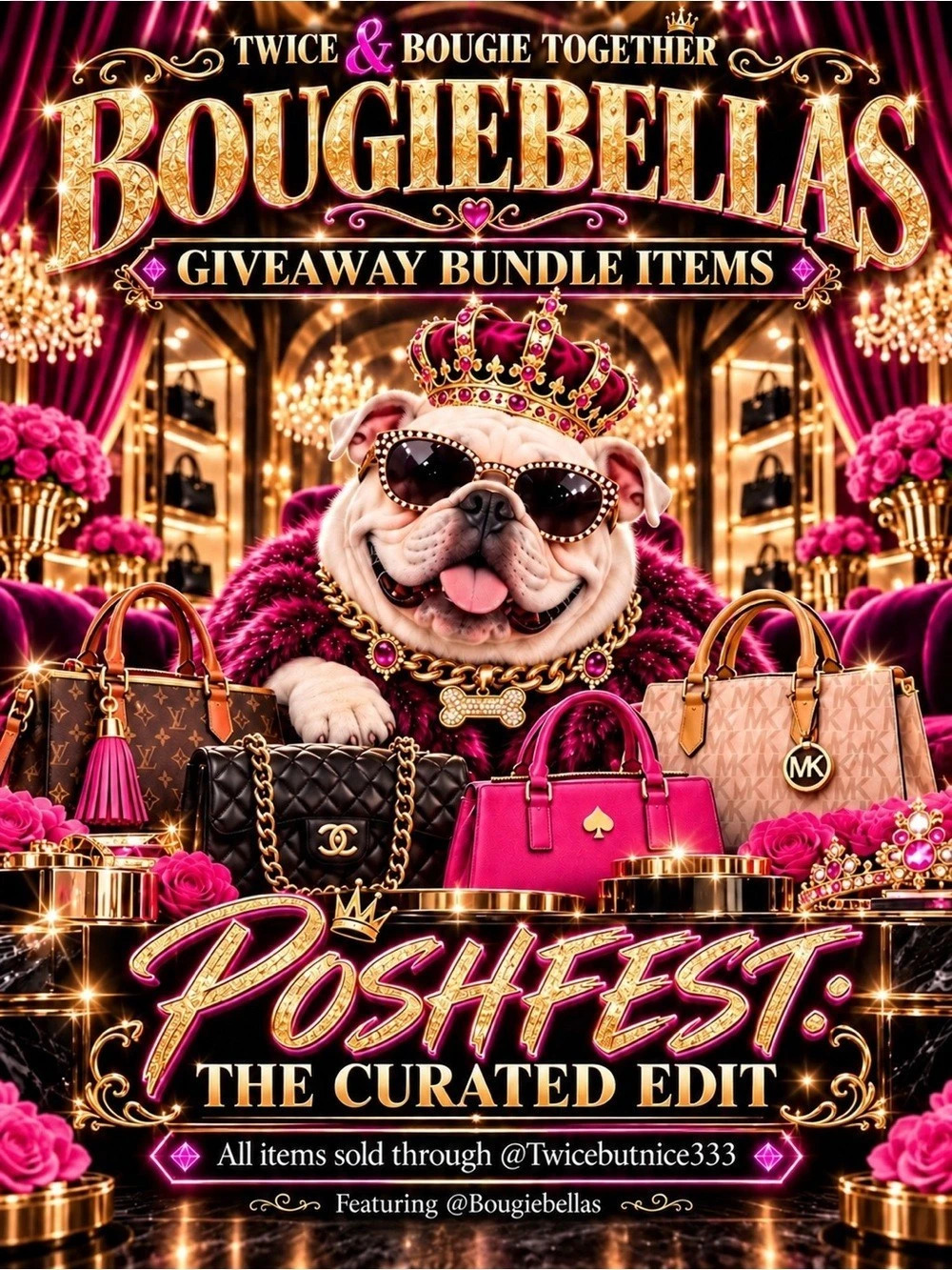 Bougie Bella’s PoshFest Live Bundle Item 🐶👑👜